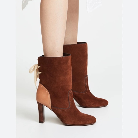 See By Chloe Shoes - See by Chloe Elegant Brown Suede Ankle Boots size 37 1/2
